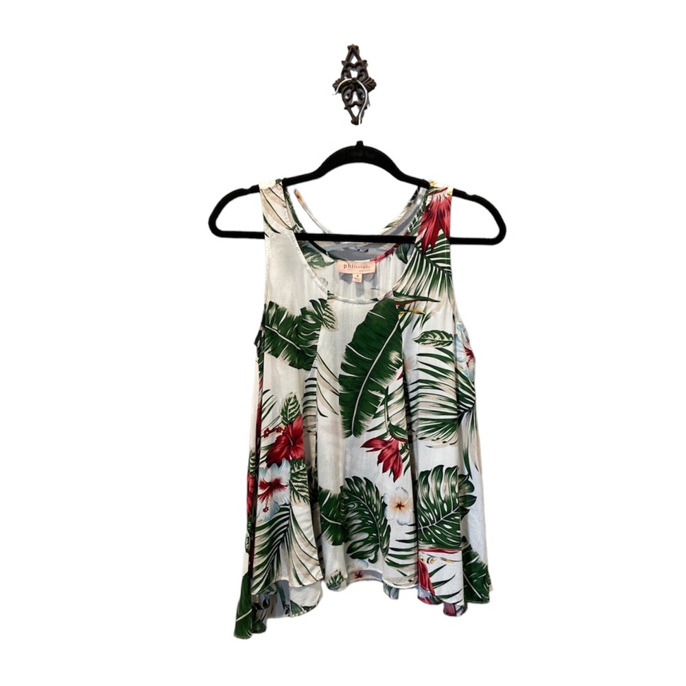 Philosophy Tropical Print Blouse Size Medium